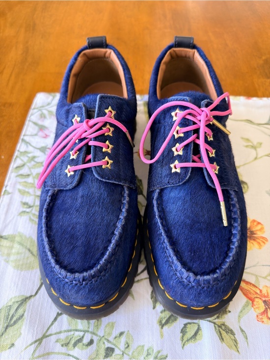 Dr. Martens x Awake Lowell Hair-On Moc Toe Navy US‎ 7 EUC main image 7